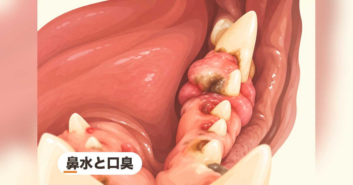 鼻水と口臭｜鼻水が出る？犬の周辺性歯原性線維腫