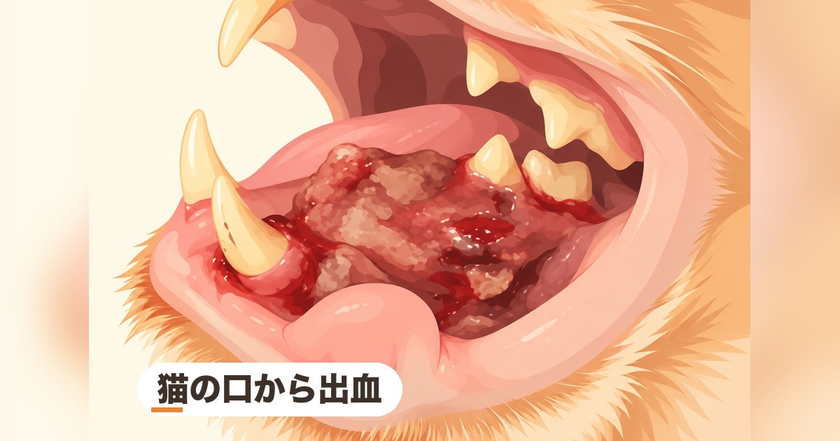 猫の口から出血｜下顎骨切除！猫の扁平上皮癌
