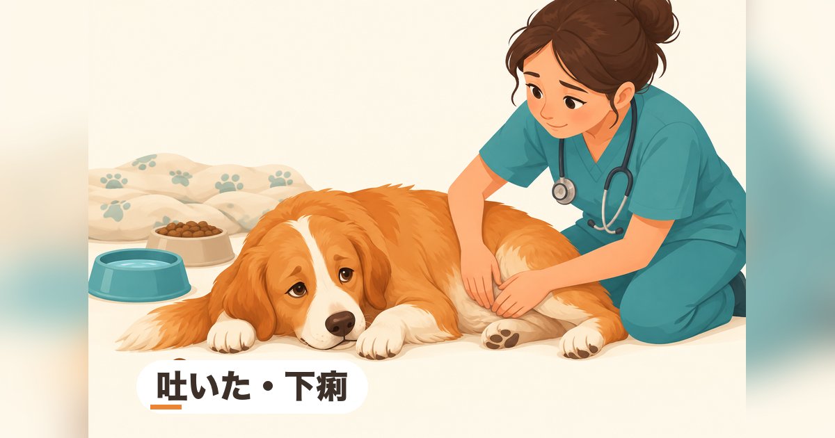 吐いた・下痢｜犬の下痢・嘔吐｜様子見でよい場合とすぐ受診すべきサインを解説