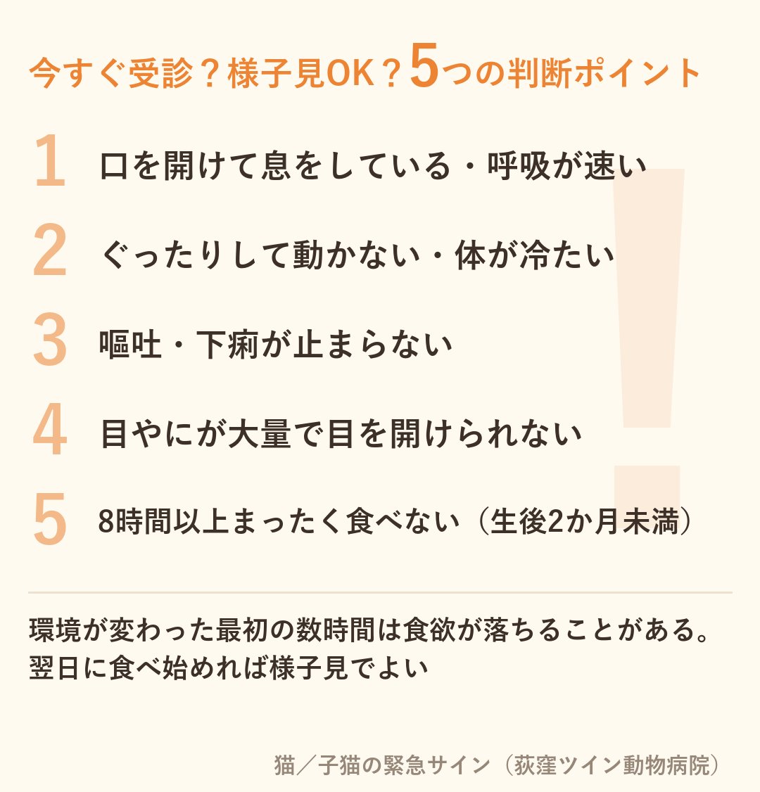 「迎えたその日」に気づいたら今すぐ受診が必要なサインがあります